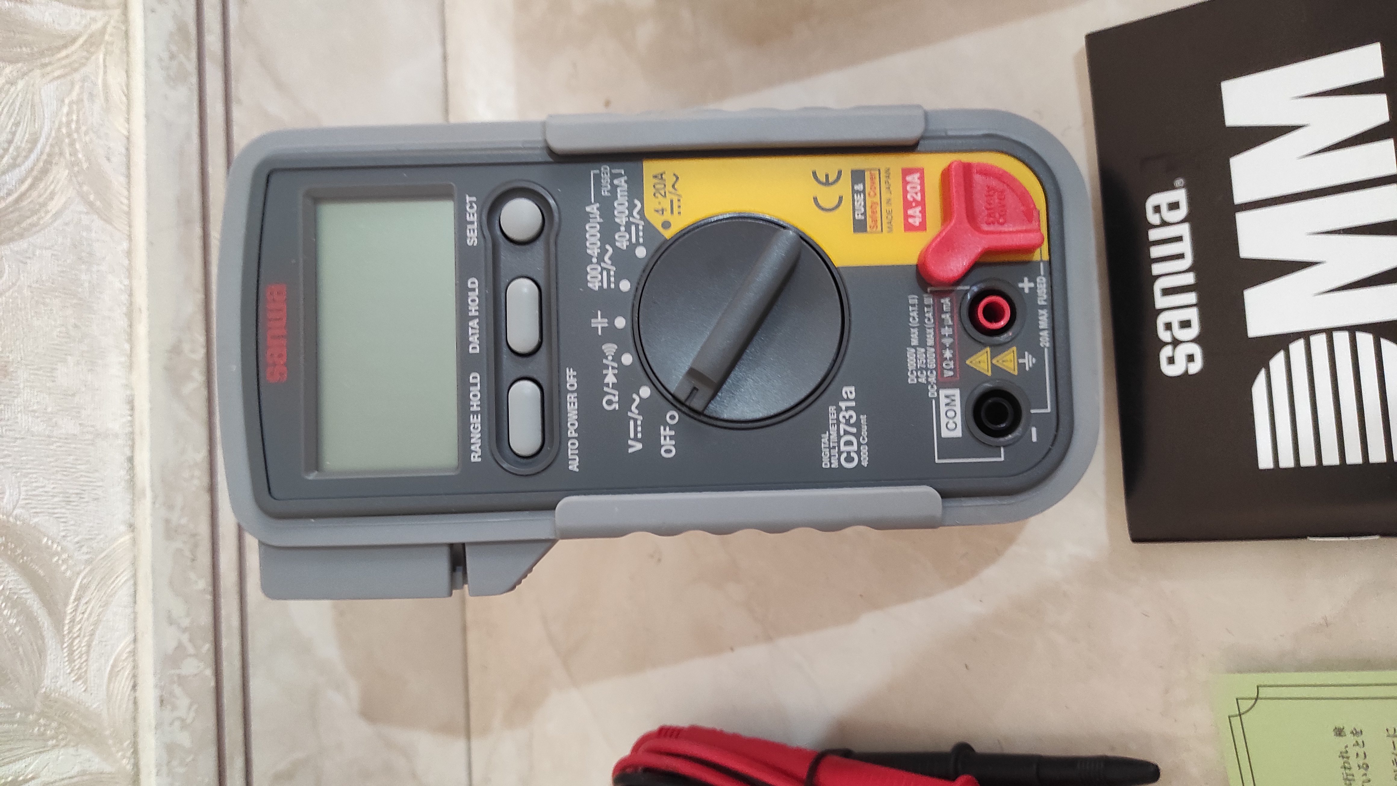 مولتی‌متر دیجیتال حرفه‌ای صنعتی ‌ مدل: CD731a ‌ برند: SANWA ‌ ساخت ژاپن