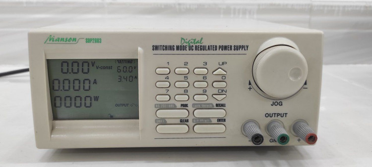 منبع تغذیه دیجیتال برنامهپذیر مدل: SDP-2603 برند: Manson ولتاژ خروجی: 0.1 تا 60 ولت جریان خروجی: 0.01 تا 3.3 آمپر